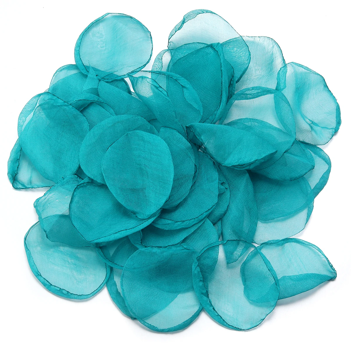20 Stück Chiffon handgemachte gebrannte Randblätter bunte künstliche Blume für Hochzeit Party Kopfbedeckung Ohrringe Dekoration Zubehör – Detail 16