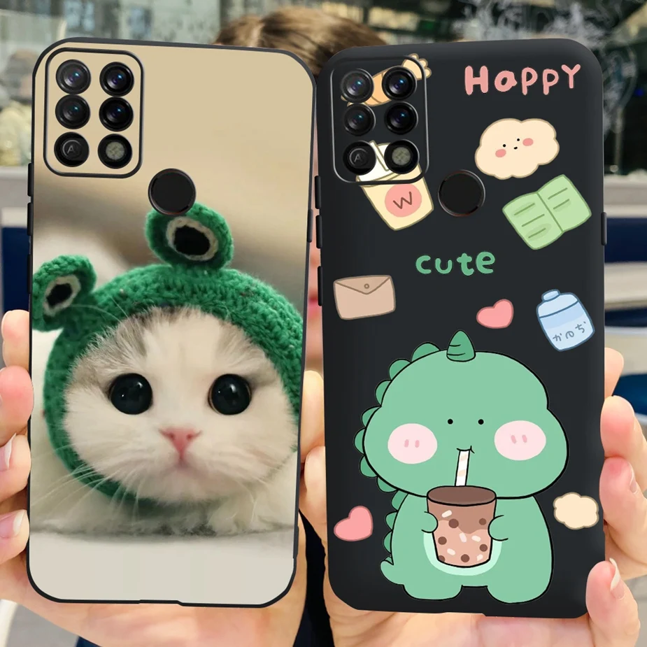 Colorful Matte Silicone Phone Case with Bumper Protection - 6.8'' Back Cover