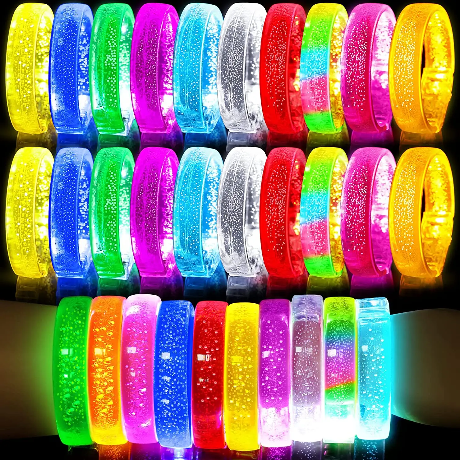 LEDBraceletsCheeringLuminousPropsGlowSticksBraceletsLightup