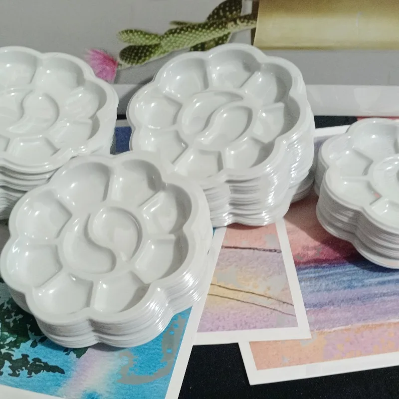 초보자와 전문가에게 완벽한 50개 세트, 초보자용 페인팅 용품 | 장 팔레트 | 내구성 있는 플라스틱 팔레트