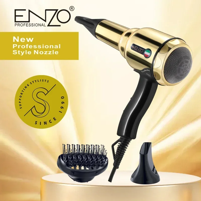 Professional 8000W Powerful Blow Dryer Negative Ions Hair Dryer 2 Speed/3Heat Setting Fast Drying Barber/Salon ENZO