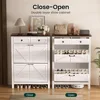 Entryway Shoe Storage,Flip Drawers ,Shoe Storage Cabinet, Shoe Cabinet with Drawer, for Entryway,Freestanding 5