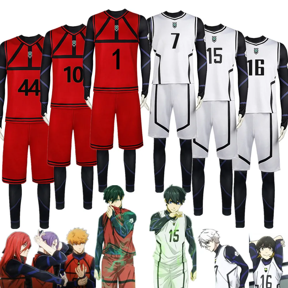 

Anime Blue Lock Nagi Seishiro Bachira Meguru Cosplay Costume Yoichi Isagi Hyoma Chigiri Reo Mikage Football Jersey Sportswear