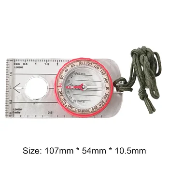 Luminous Compass High Accuracy Waterproof Adventure Warehouse Compass Multifunctional Outdoor with Magnifier for Hiking Survival 5