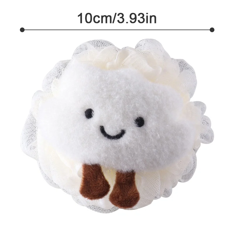 Cloud Cartoon Soft Bath Scrub Bath Ball Body Clean Bath Puff Bathroom Flower Scrubbing Bubble Shower Mesh Sponge Brush 5