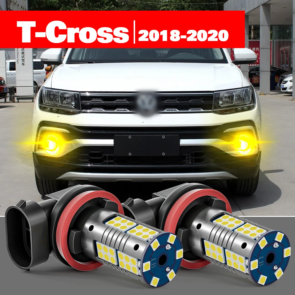 

For VW T-Cross T Cross Accessories 2pcs LED Fog Light 2018 2019 2020
