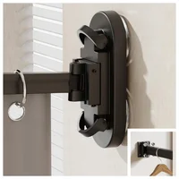 No Drill Sucker Folding Rod Shower Curtain Set Invisible Shower Partition Bathroom Dry-wet Separation Waterproof Retractable 4