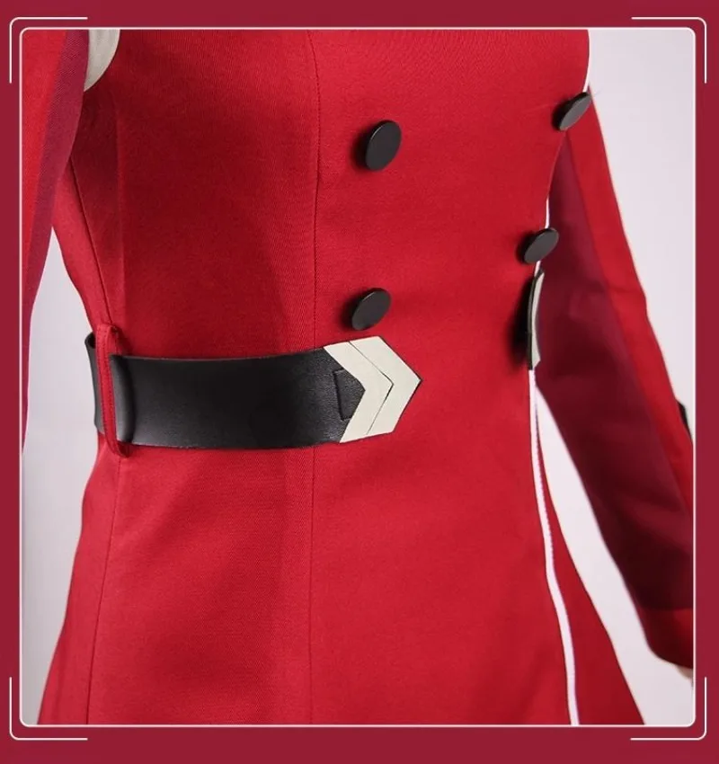 DARLING in the FRANXX Zero Two Red Uniform Cosplay Costume