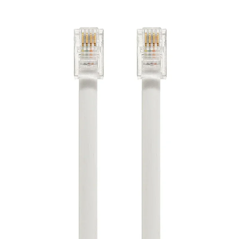 Telephone Handset Cord 2M Coiled Telephone Handset Cable RJ10 Phone Lead Extension Curly Spring Cord Modular Coiled Cable Cord RJ10 4P4C-4P4C