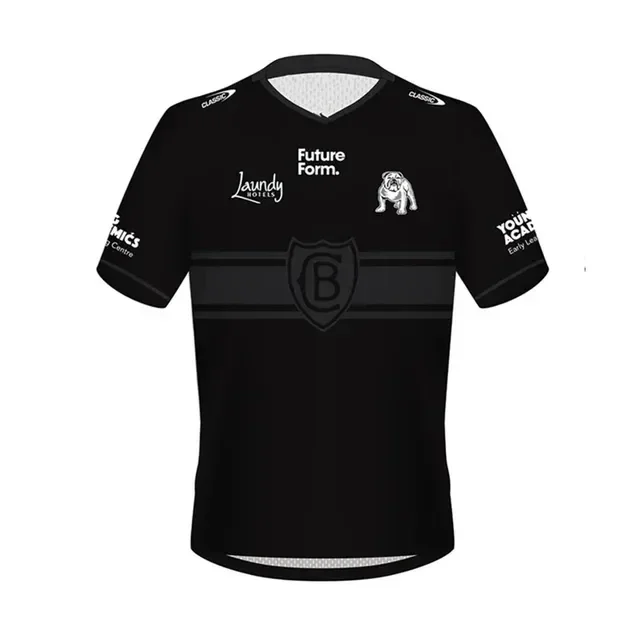 thumbnail image 1 of Camiseta polo Bulldogs 2024 / Camiseta de rugby de entrenamiento - Talla para hombre: S-5XL (nombre y número impresos) Calidad superior, 1 of 4