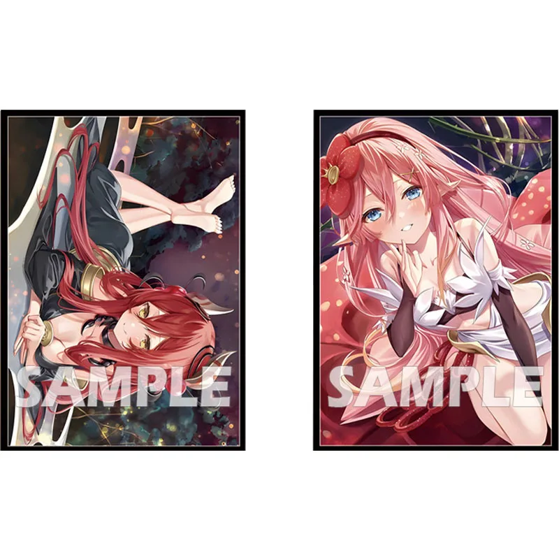 

Yu-Gi-Oh! Cartoon Girl Traptrix Rafflesia DIY Limited Card Protective Card Holder Anime Peripherals Game Collection Cards