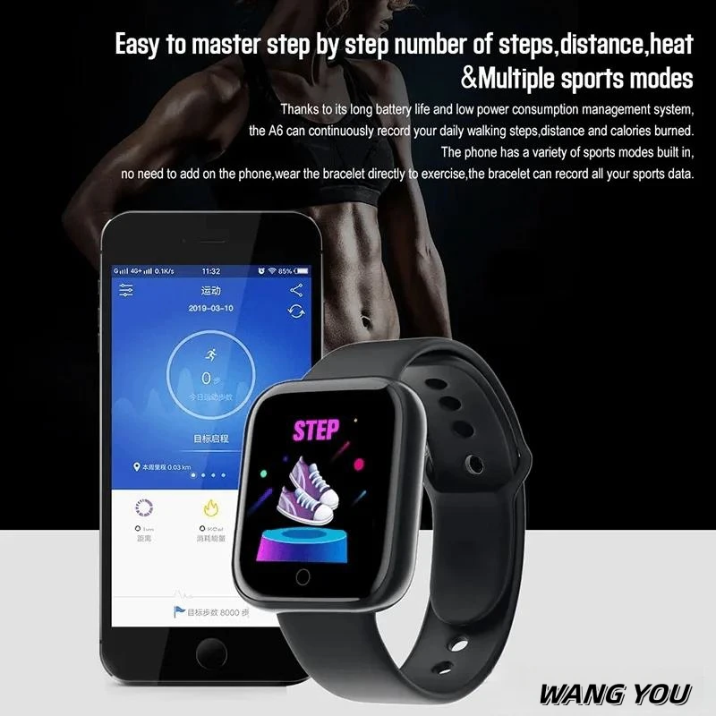 Real Step Count Fashion Smart Sports Watch Fitness Tracker Android IOS Smart Bracelet smart watch,fitness tracker bracelet