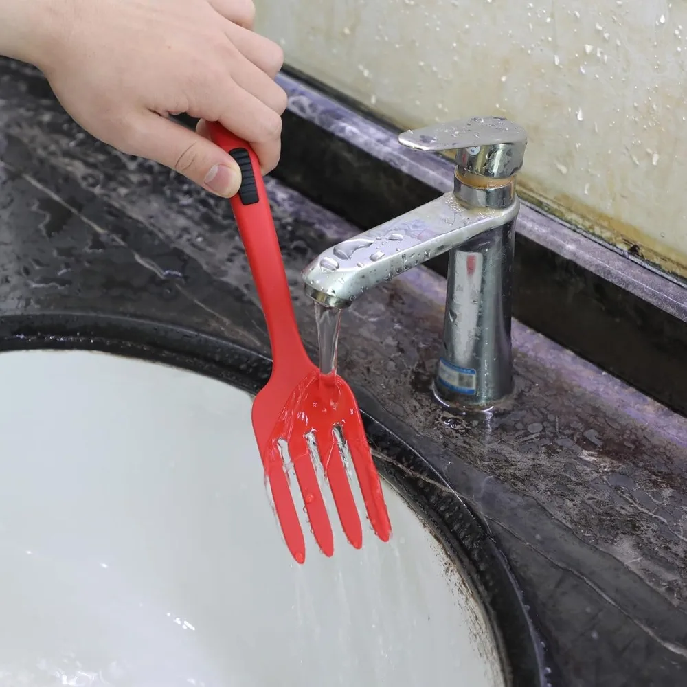 Silicone Cooking Fork Multifunctional Heat Resistant Nonstick for Kitchen Baking