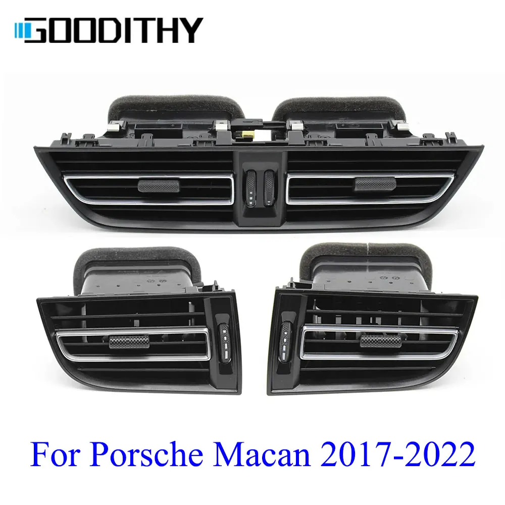 

90% New Center Middle Left/Right Air Vent Outlet Assembly Rear AC Vent Grill Complete For Porsche Macan 2017 2018 2019 2020 2021