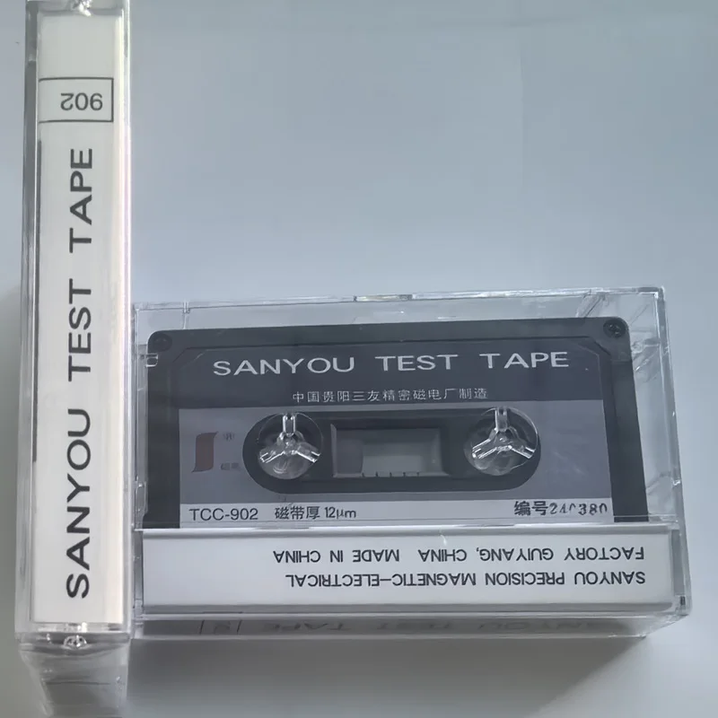 TEST TAPE SANYOU MTT-902 and TCC-902 12&mu;m thick built-in mirrors observe tape operation
