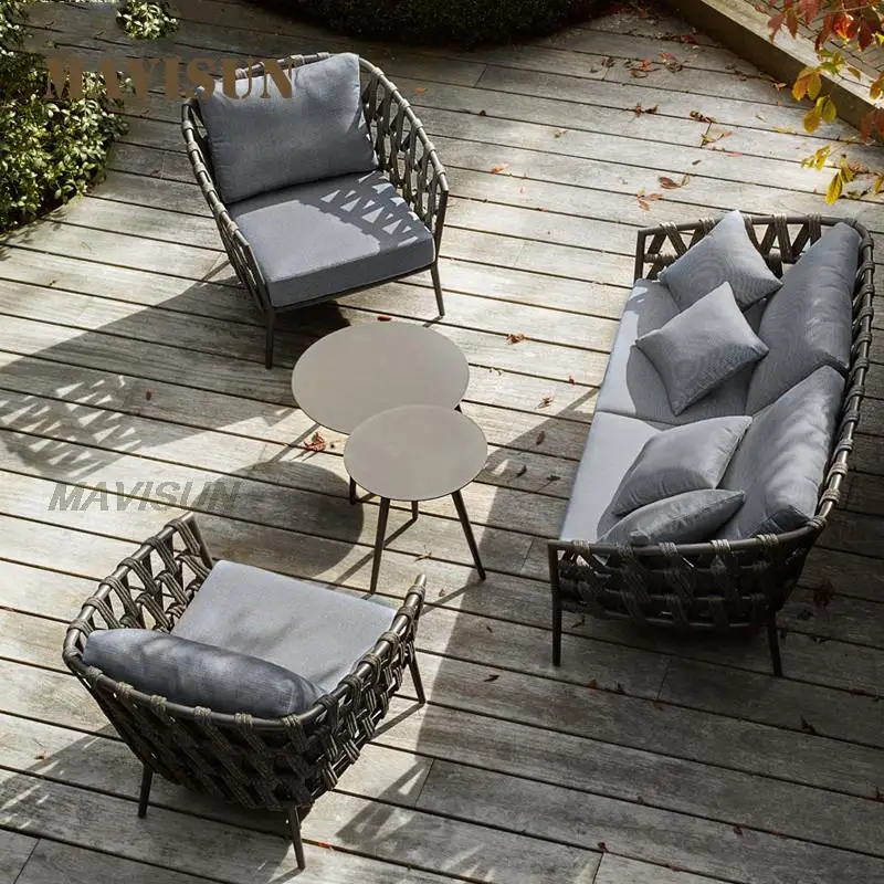 Leisure Outdoor Table And Chair For Courtyard Garden Nordic Modern