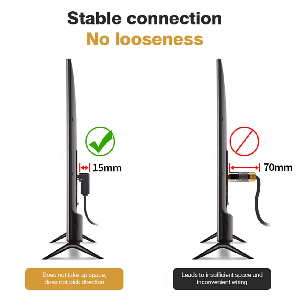 Right-Angle Toslink Fiber Optical Cable with 360-Degree Rotating Plug for Home Theater Audio Systems