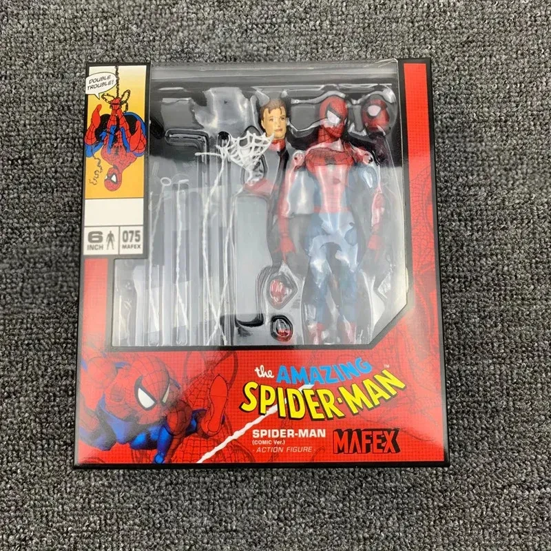 The Avengers Spider Man Figurine 075 The Amazing Spiderman Figure Comic Action Figure Model Toys 16cm Joints Movable Doll Gifts