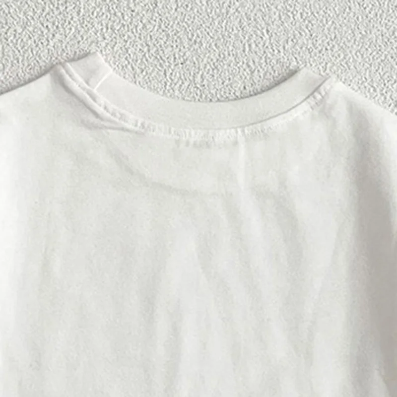 Baby Boys Girls T-shirt Toddler Solid Color Clothes Korean Style Infant...