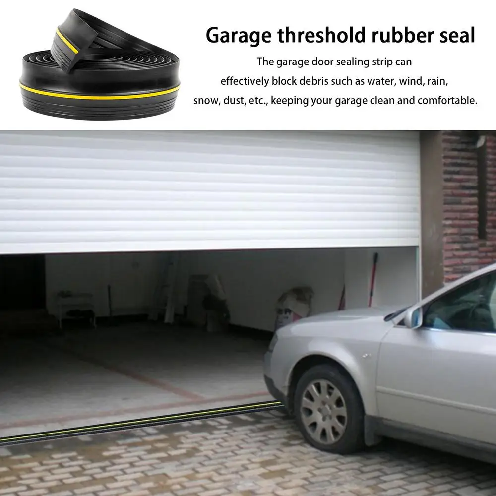 Description Picture 5 of itemGarage threshold rubber seal strip Rubber Door Bottom Floor Seal Dustproof Weatherproof Strip Free Cutting Sealing Supplies
