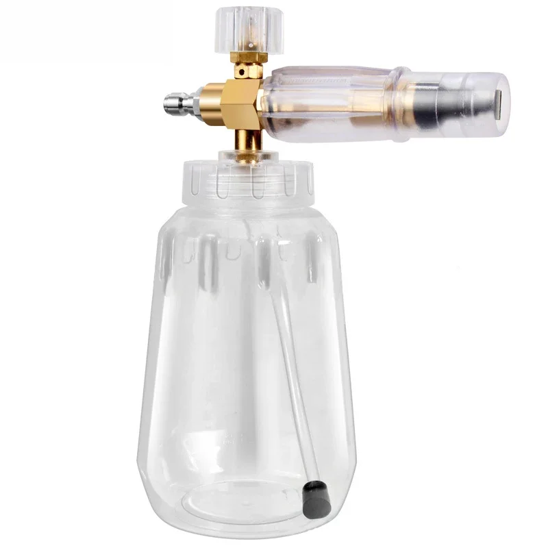 Manufacturer direct selling high-pressure washer foam spray bottle transparent PA Taizhou all copper car washing water gun 5