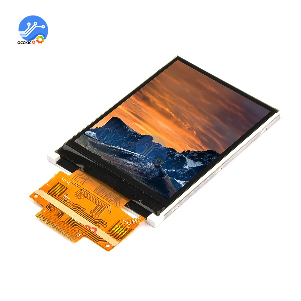 2.4 inch SPI TFT LCD color screen ILI9341 driver IC 4 IO 240X320 display touch panel 18PIN Welding 0.8mm Superwide
