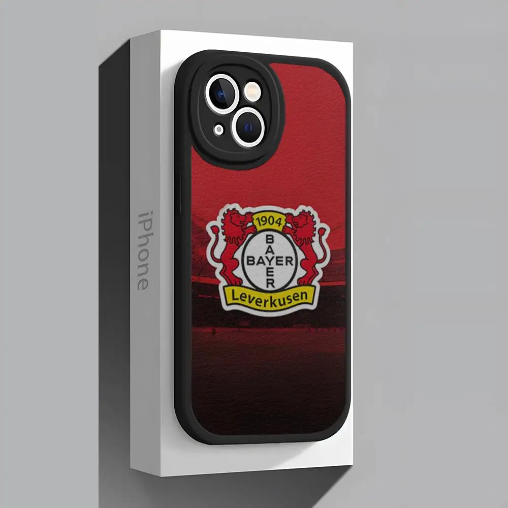 F-Football B-Bayer 0-04 L-Leverkusenes Phone Case Lambskin For Iphone 15 14 Pro Max 11 13 12  Mini X Xr Xs 8 Puls Se Luxury Mobile Cover images - 6