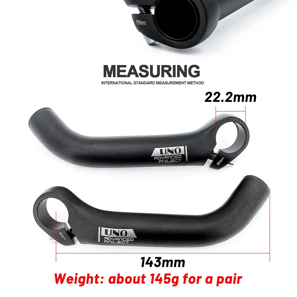 UNO-Aluminiumlegierung Mountainbike-Lenker, zusätzliches Reithorn, Rest Bar Ends, Fahrradzubehör, 6061 – Detail 2