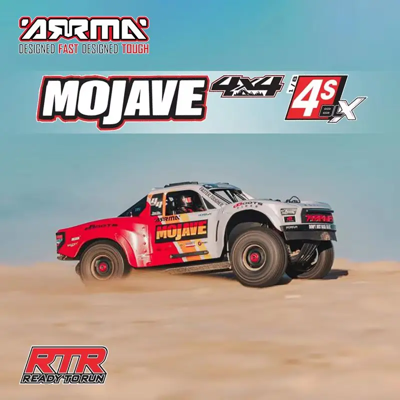 Arrma1:8 Mojave Ara4404 4x4 4wd 4s Blx Desert Truck Rtr 1/8 Rc Electric Remote Control Model Car Vehicle Adult Children Toy Gift 2