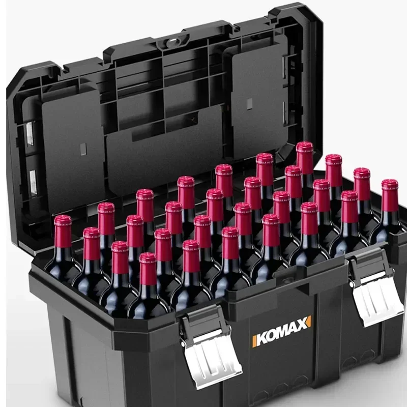 Tools Box Double Layer Shockproof Waterproof Removable Hard Case Screwdriver Storage Boxes Anti-fall Rigid Plastic Tool Box 5