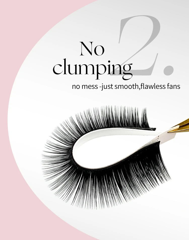 Description Picture 6 of itemAbonnie 0.03-0.10mm Easy Fan Lashes Mega Volume Fans Eyelash 8-25mm Automatic Flowering Fast Blooming Eyelash Makeup Cilios