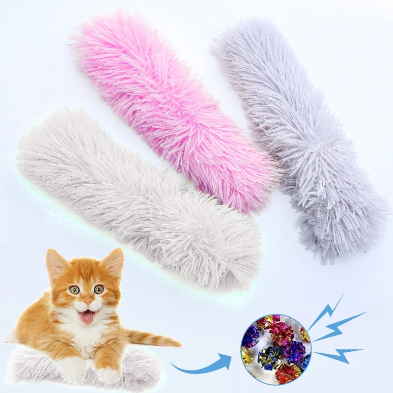 Plush Cat Chew Toy Catnip Self-hi Bite Toys Strip Pillow Teaser Toys For Cats Soft Interactive Cat Plaything Katten Speelgoed