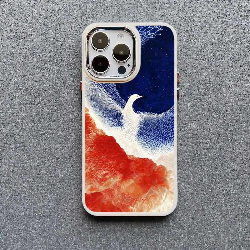 Eagle Soaring Cartoon Pattern Silicone Phone Case - Stylish Back Cover