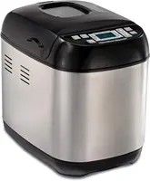 Beach Digital Electric Bread Maker Machine Artisan and Gluten-Free, 2 lbs Capacity, 14 Settings, Black and Stainless Steel 1