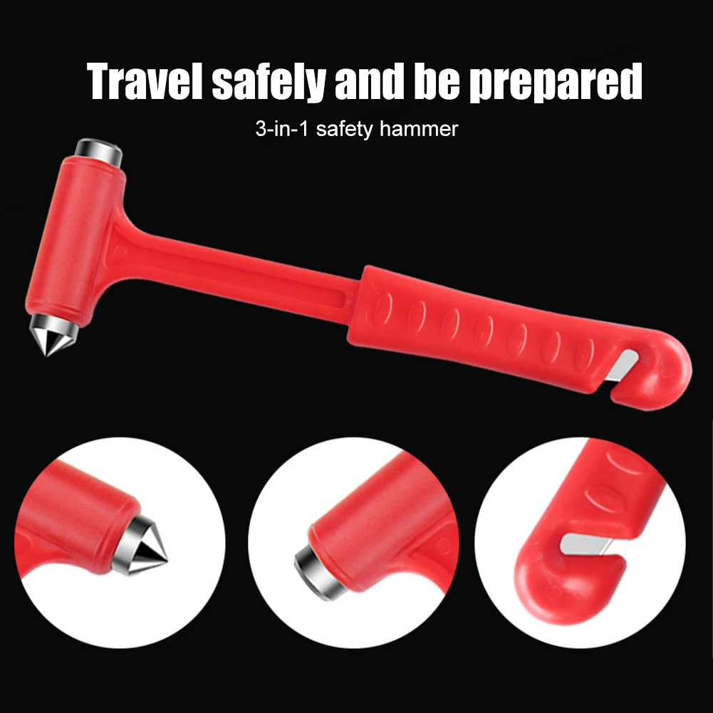 2 In 1 Car Safety Hammer Seat Belt Cutter Window Glass Breaker Car Rescue  Tool Mini Life Saving Escape Emergency Safety Hammer - AliExpress