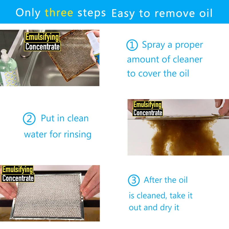 Kitchen Magic Degreaser Cleaner Spray Oil Stain Remover