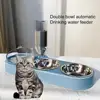 High-Capacity Pet Feeder Bowl Set with Beveled Mouth Automatic Drinking Water Splash-Proof Multi-Functional Cat Dog Food Bowl 2