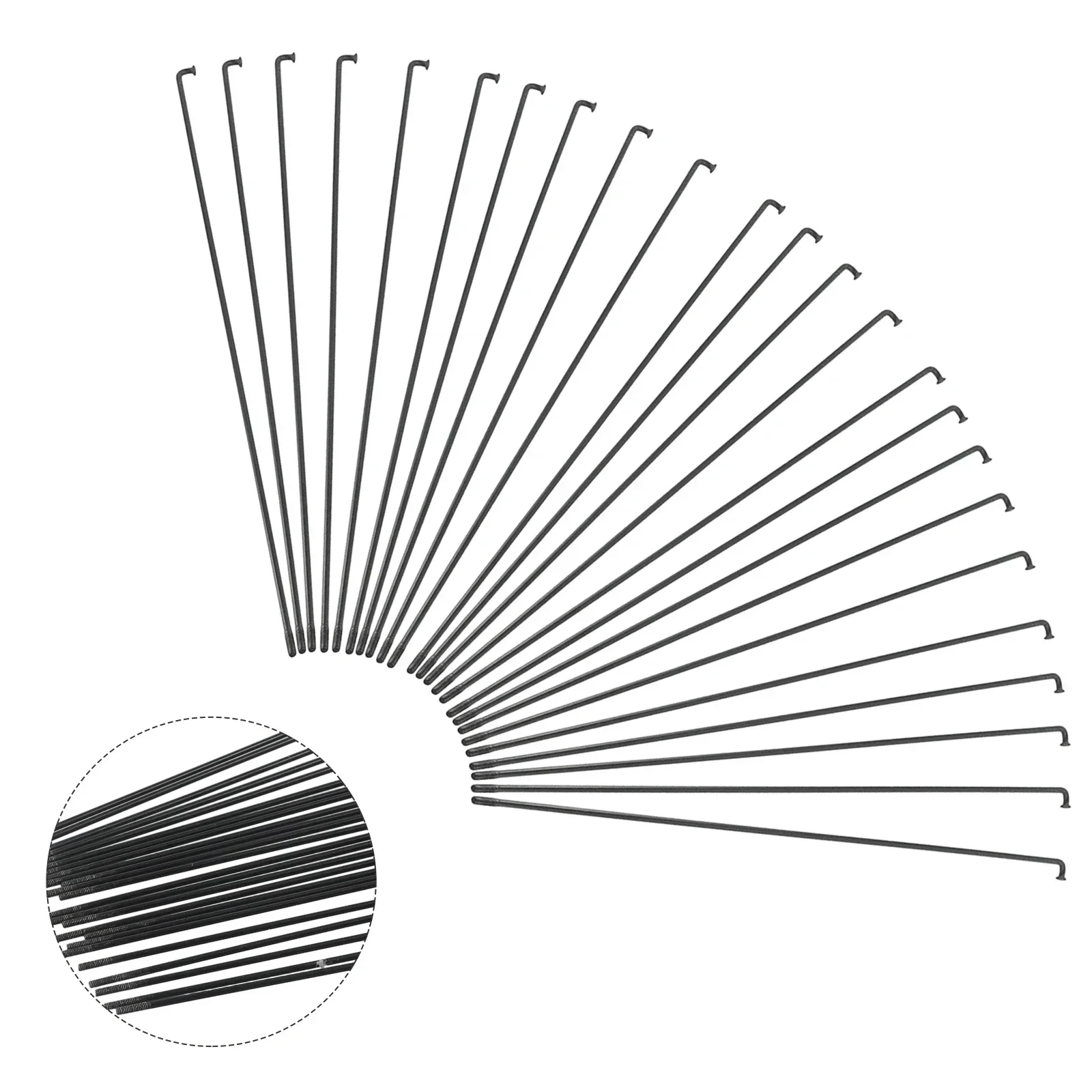 Bicycle Spokes 24 Pcs Bicycle Spokes Steel Spokes AND Nipples For MTB Bike 255MM/275MM/289MM Rust Proof For 27.5/26/29er Cycling Parts