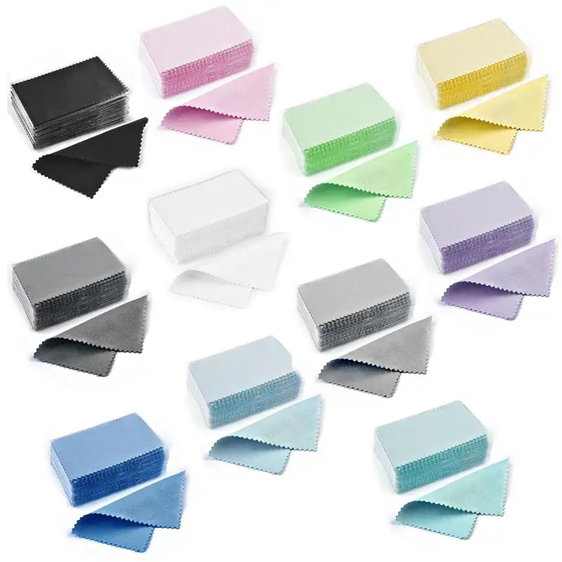 Silver Polishing Cloth 50pcs 10*6.5cm/8*8cm For Necklaces Rings Jewelry Tool jewelry making supplies
