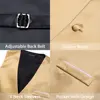 Luxury Vest for Men Gold Solid Silk Satin Waistcoat Bowtie Tie Set Sleeveless Jacket Wedding Formal Male Gilet Suit Barry Wang 5