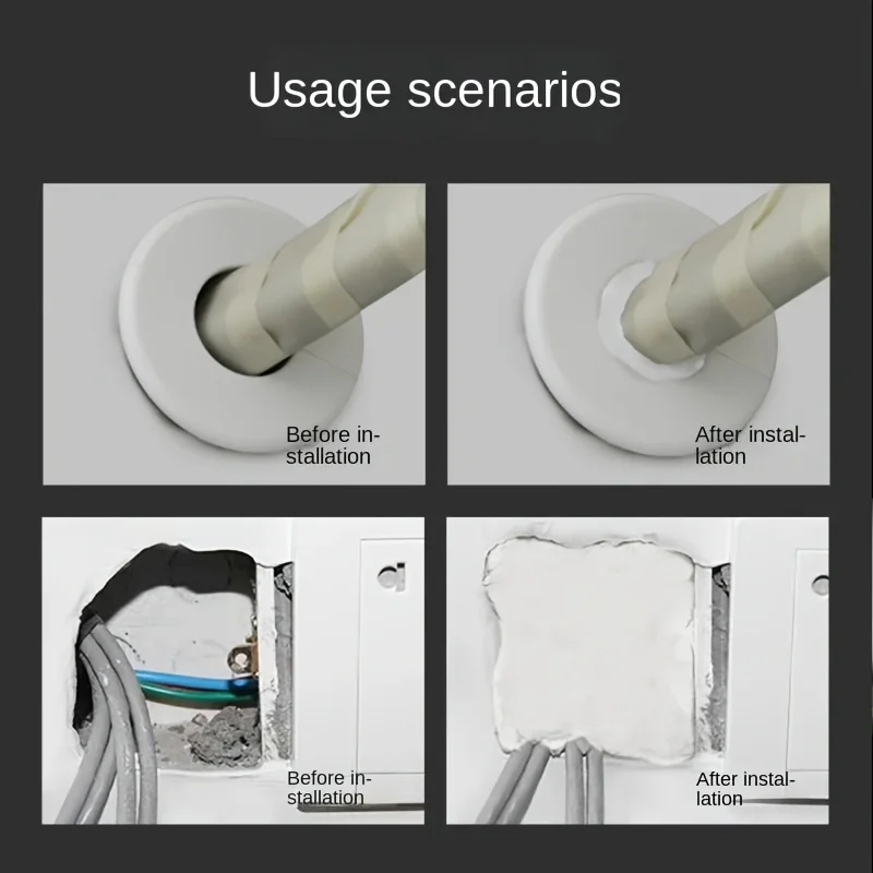 Waterproof Sealant 3/6pcs Wall Hole For Sewer Pipe Wall Hole Repair Pipe Air Conditioning Plugging Glue