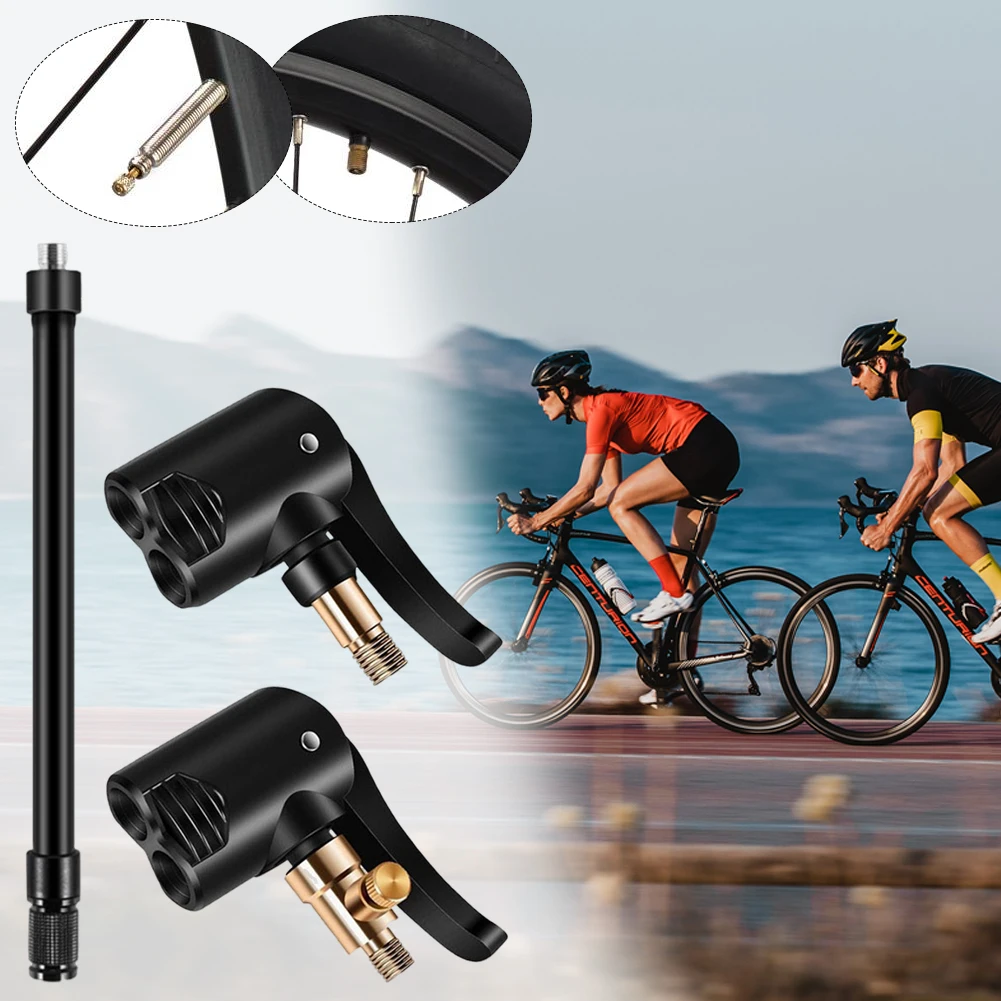 Description Picture 6 of itemBike Tire Air Chuck Brass 2 In 1 Bicycle Pump Nozzle Inflatable Pump Motorbike Air Chuck for Portable Inflatable Pumps