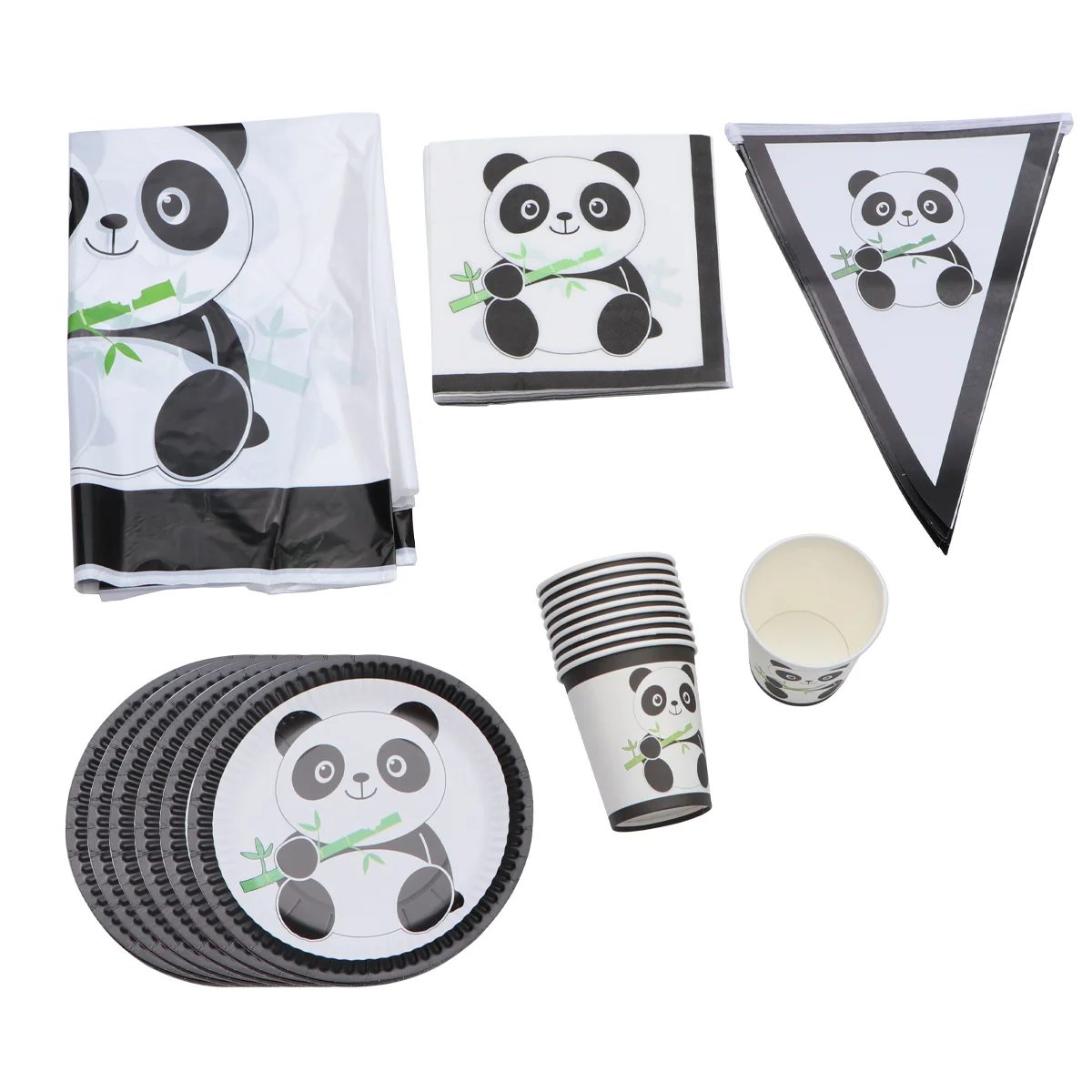 Disposable Wall Decals Fake Hanging Party Decoration Paper Tableware