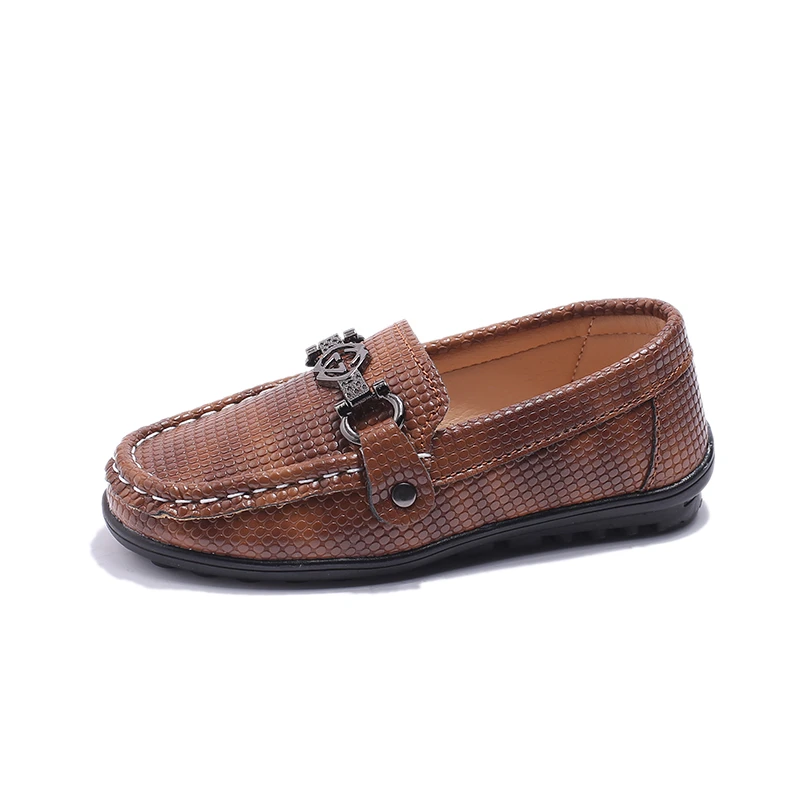 Kids Leather Loafers Casual Shoes for Boy Girl