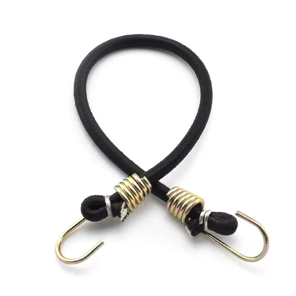 10 Pcs Heavy Duty Elastic Bungee Cords With Carabiner Luggage Cord 30cm Luggage Packing Ropes Camping Accessories