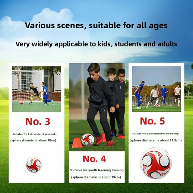 PVC Sewn Football for Adults And Students Training Match Kindergarten Children's Size 4 Size 3 Size 5 Soccer Ball Sports Enterta 2