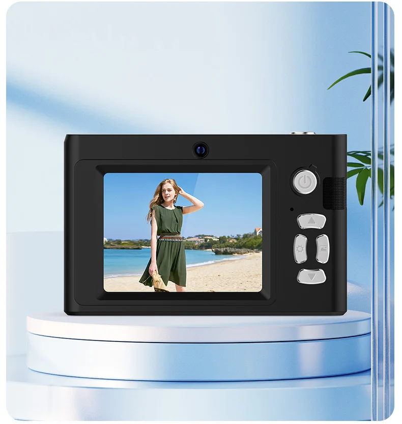 Nouvel appareil photo numérique portable 2026 : mise au point automatique, double caméra, flash, mode selfie, capteur CCD._voghion.com
