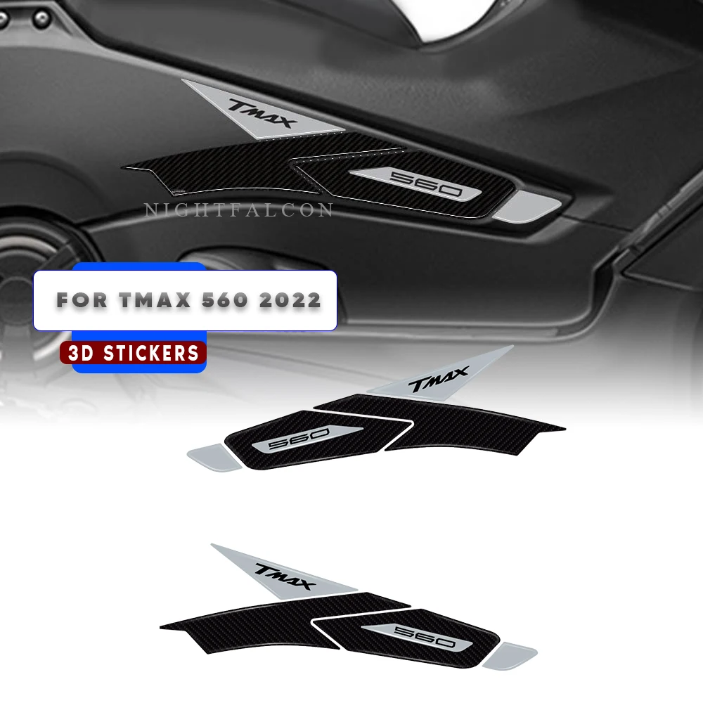 Per Yamaha Tmax 560 2022 Boomerang Sticker 3D Tank Pad Stickers Oil Gas Protector Cover Decoration