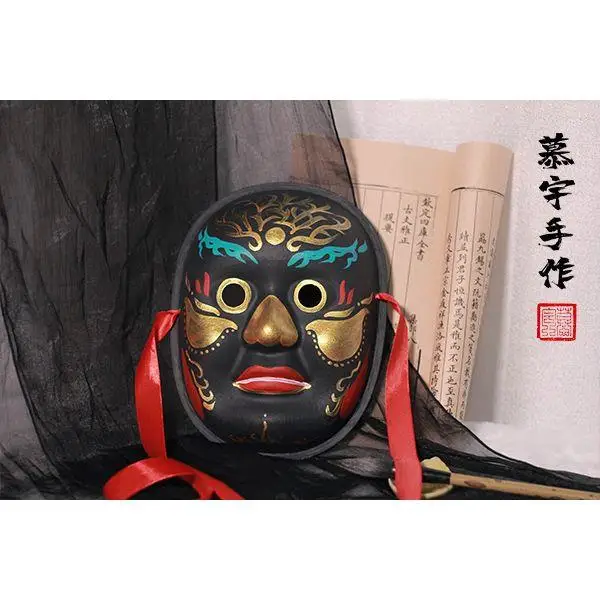 Chinese Style Traditional Ancient Mask Han Suit Mask Hanfu Suit Accessories Stage Performance Handmade Mask Photography Props chinese style traditional ancient mask han suit mask hanfu suit accessories stage performance handmade mask photography props