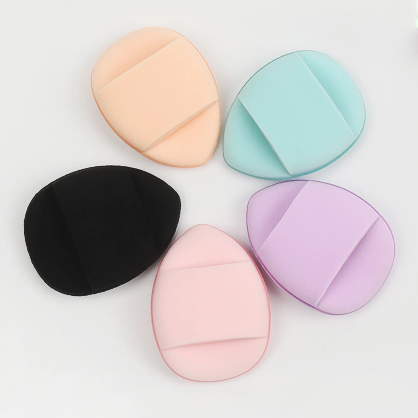 5 件套 Mini Finger Puff Foundation Small Air Cushion Powder Sponge Face Concealer Bb Cream Cosmetic Applicator Makeup Tools 3